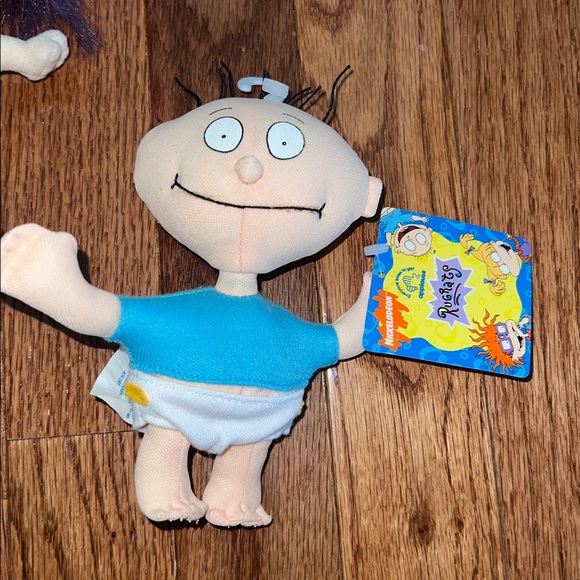 NWT 1997 & 2000 Nickelodeon The Rugrats Tommy Pickles & Kimi Finster Plush Toys - Picture 2 of 10